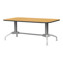 웨이브 TOP VIP 4X8 회의용 테이블 삼각다리 A형 사무실 사무용 회의테이블